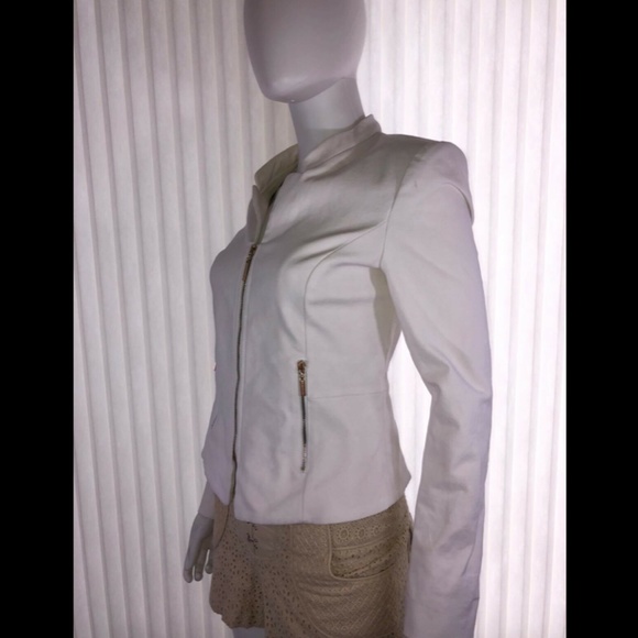 Guess by Marciano Womens Blazer Jacket White Fit 4 - Picture 7 of 9